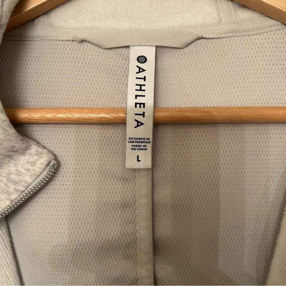 Athleta Cozy Karma Long Sweatshirt Hoodie Zipper Jacket size L‎ - Picture 3 of 8